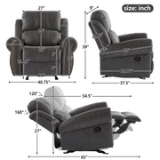 Wide Standard Manual Glider Recliner - R&R Furniture Gallery (Fountain Valley, CA)
