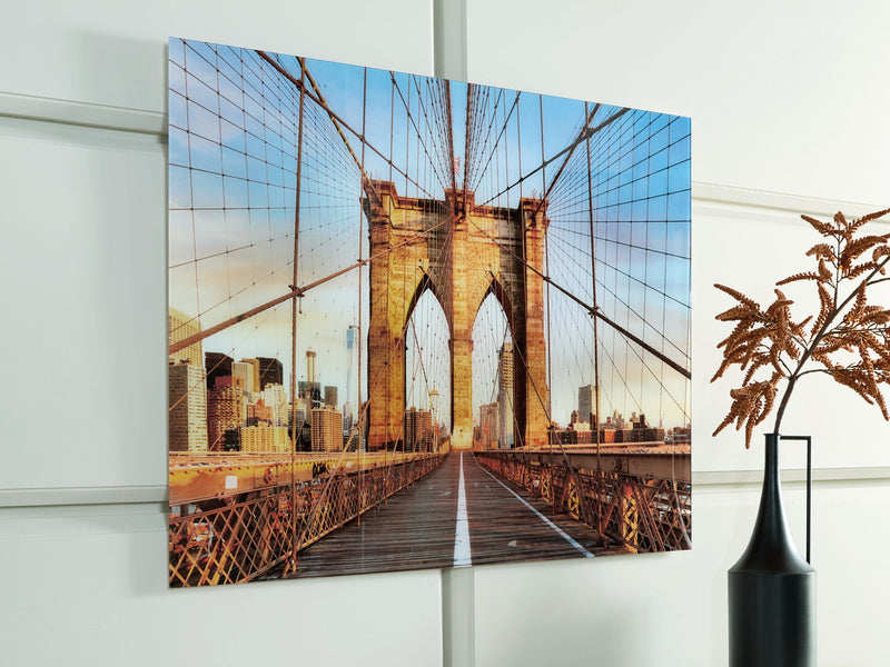 Shayward - Wall Art - Blue / Amber - R&R Furniture Gallery (Fountain Valley, CA)