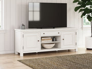 Robbinsdale - Extra Large TV Stand - Antique White - R&R Furniture Gallery (Fountain Valley, CA)