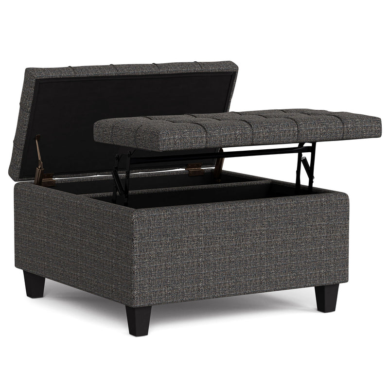 Harrison - Upholstered Coffee Table Storage Ottoman - R&R Furniture Gallery (Fountain Valley, CA)
