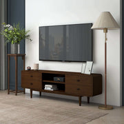 Alexa - TV Stand - Dark Brown / Wood - R&R Furniture Gallery (Fountain Valley, CA)