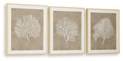 Hendridge - Wall Art Set (Set of 3) - Taupe / White - R&R Furniture Gallery (Fountain Valley, CA)