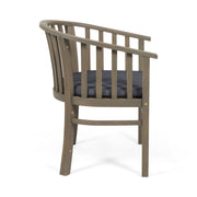 Outdoor Wooden Dining Chairs With Cushions (Set of 2) - R&R Furniture Gallery (Fountain Valley, CA)
