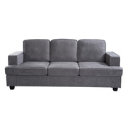 Modern Sofa, Comfortable 3 Seater Couch With Deep Seating, Loose Back Cushions, Wide Arms - R&R Furniture Gallery (Fountain Valley, CA)
