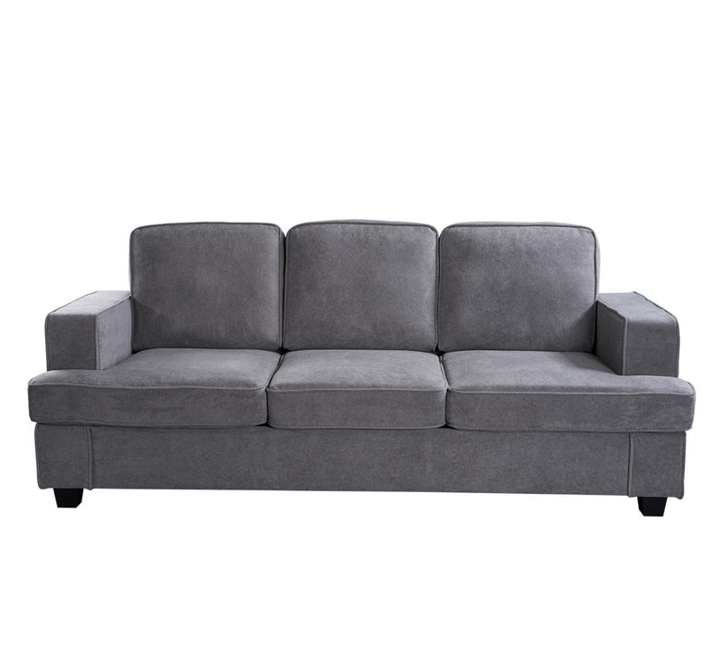 Modern Sofa, Comfortable 3 Seater Couch With Deep Seating, Loose Back Cushions, Wide Arms - R&R Furniture Gallery (Fountain Valley, CA)
