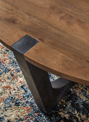 Hanneforth - Round Cocktail Table - Brown - R&R Furniture Gallery (Fountain Valley, CA)