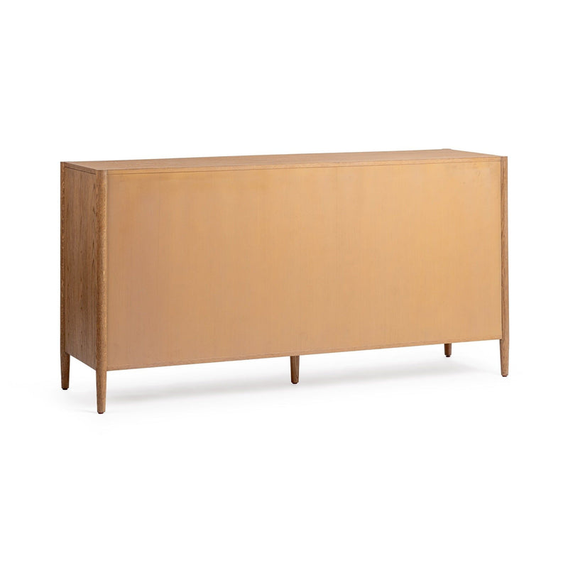 Classic Home Alisen 6-drawer dresser in Napa Grove finish, showcasing wood grain, sleek handles, and ample storage drawers.