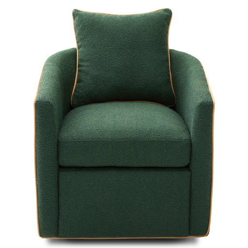 Noble House swivel accent chair with rotating base, modern design, suitable for living room seating and stylish decor.