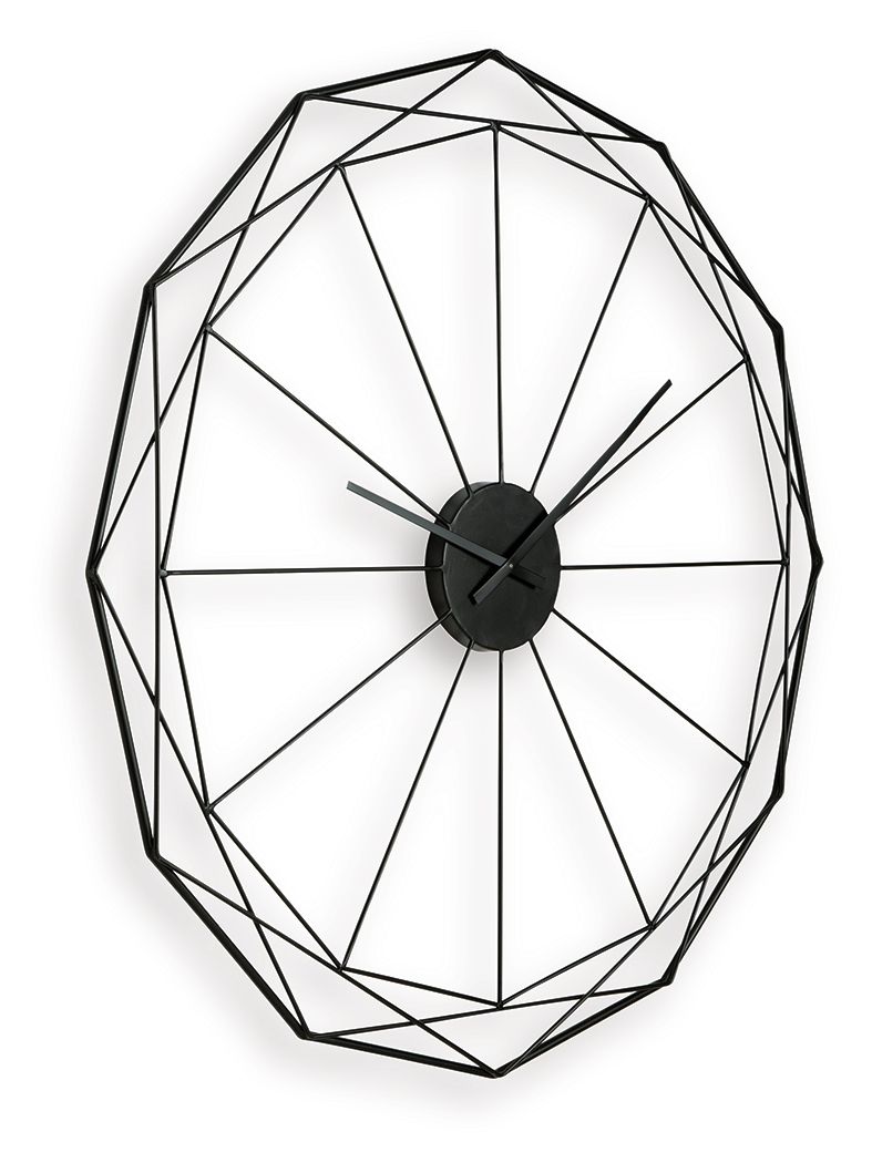Arkthorne - Wall Clock - Black - R&R Furniture Gallery (Fountain Valley, CA)
