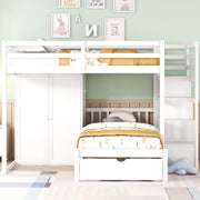 Bunk Bed With Wardrobe, Drawers - R&R Furniture Gallery (Fountain Valley, CA)