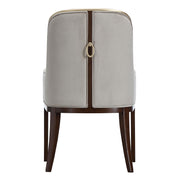 Houston - Dining Arm Chair - Porcini / Walnut - R&R Furniture Gallery (Fountain Valley, CA)
