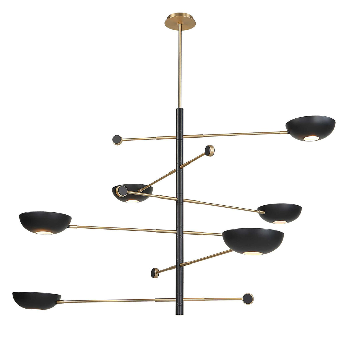 Swinger - 6 Light Pendant - Black