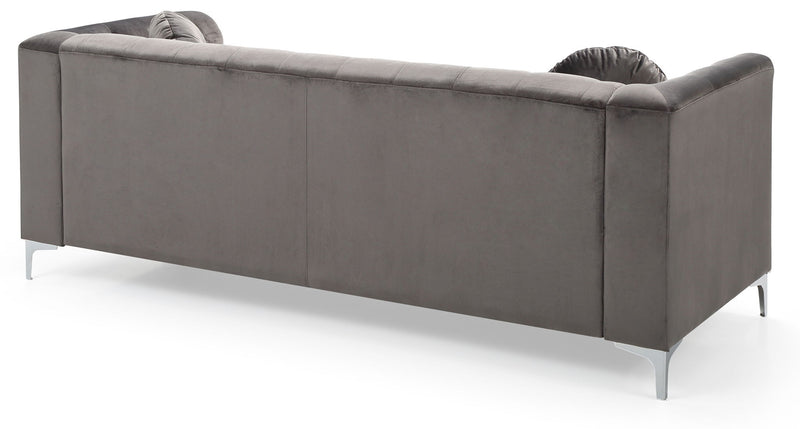 Contemporary Pompano sofa by Glory Furniture featuring sleek design and plush upholstery in a modern living room setting.