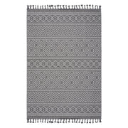 Guros - 8' X 10' Geometric Indoor / Outdoor Area Rug - Gray / White - R&R Furniture Gallery (Fountain Valley, CA)