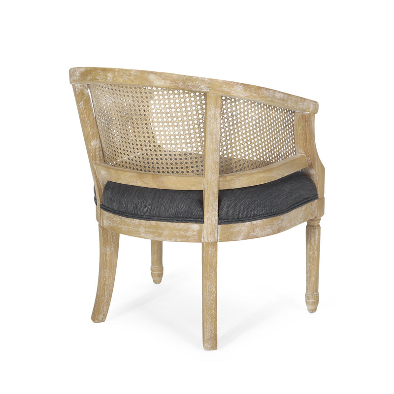 Curved Backrest Accent Chair - R&R Furniture Gallery (Fountain Valley, CA)
