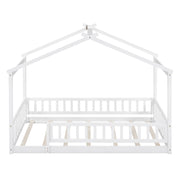 Bed House Bed Frame With Fence - R&R Furniture Gallery (Fountain Valley, CA)