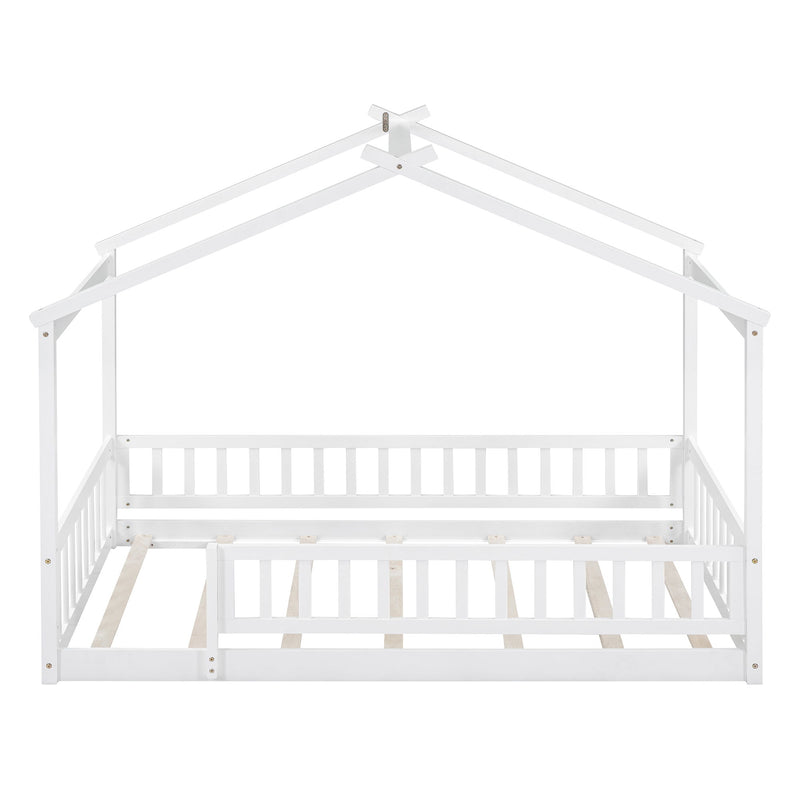 Bed House Bed Frame With Fence - R&R Furniture Gallery (Fountain Valley, CA)
