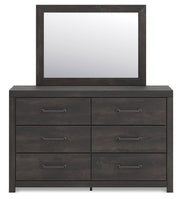 Hollivern - Dresser And Mirror - Dark Gray - R&R Furniture Gallery (Fountain Valley, CA)