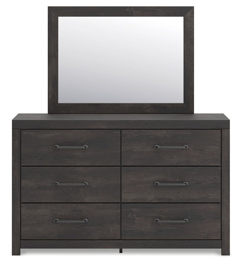 Hollivern - Dresser And Mirror - Dark Gray - R&R Furniture Gallery (Fountain Valley, CA)