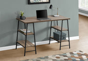 Computer Desk For Home Office, Storage Shelves, Industrial Design - R&R Furniture Gallery (Fountain Valley, CA)