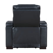 Ephron - Power Motion Recliner With Power Headrest & LED - Black - R&R Furniture Gallery (Fountain Valley, CA)
