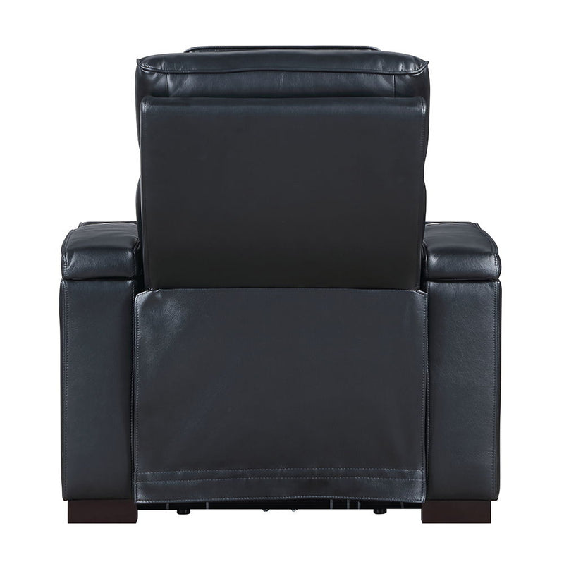Ephron - Power Motion Recliner With Power Headrest & LED - Black - R&R Furniture Gallery (Fountain Valley, CA)