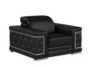 296 - Genuine Leather Chair - R&R Furniture Gallery (Fountain Valley, CA)