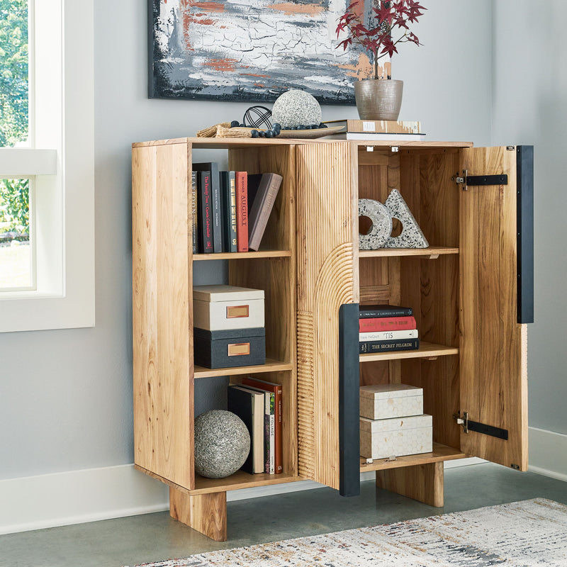Kierwell - Accent Cabinet - Natural - R&R Furniture Gallery (Fountain Valley, CA)