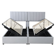 Upholstered Platform Bed With A Hydraulic Storage System - R&R Furniture Gallery (Fountain Valley, CA)