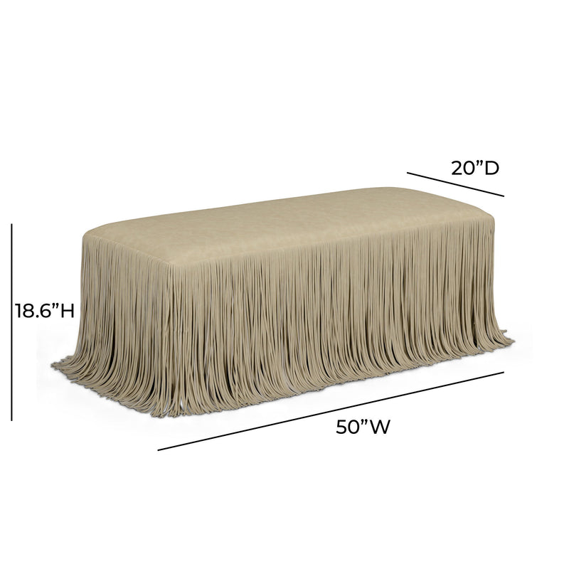 Shag Me - Performance Vegan Leather Bench - R&R Furniture Gallery (Fountain Valley, CA)