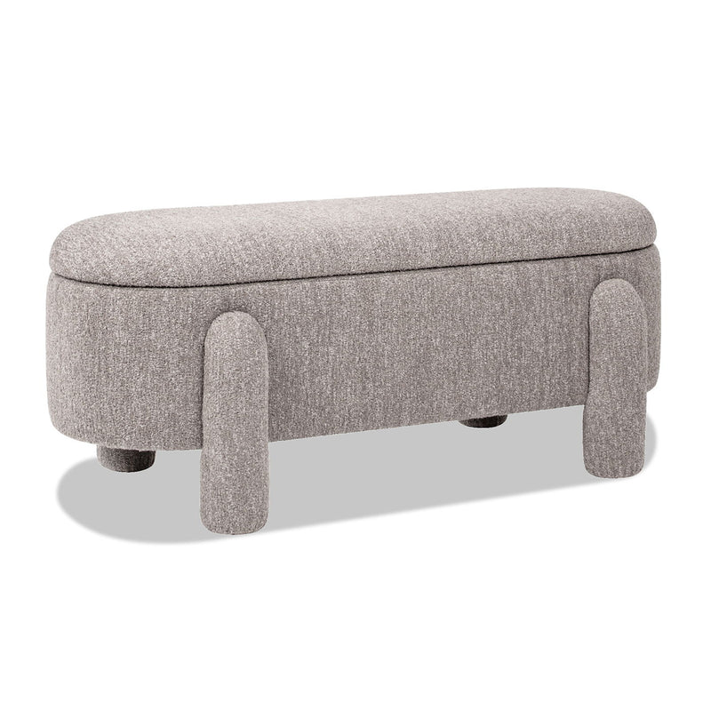Hugo - Oval Fully Upholstered Storage Bench - R&R Furniture Gallery (Fountain Valley, CA)