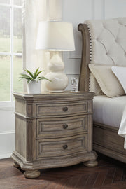 Ardenfield - Three Drawer Night Stand - Light Brown - R&R Furniture Gallery (Fountain Valley, CA)