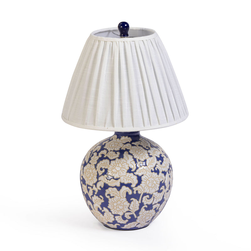 Diana - Table Lamp - Blue & White - R&R Furniture Gallery (Fountain Valley, CA)
