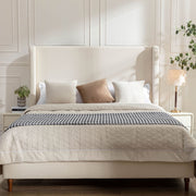 Harper - Tall Headboard Upholstered Bed - R&R Furniture Gallery (Fountain Valley, CA)