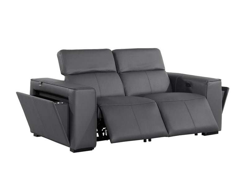 1224 - 5-Piece Modular Power Reclining Sofa And Loveseat Set In With 4 Power Recliners & Power Headrests