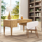Dauphin - 5 Drawer Executive Desk - R&R Furniture Gallery (Fountain Valley, CA)