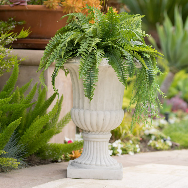 Classic Italian Urn Planter - Antique White - R&R Furniture Gallery (Fountain Valley, CA)