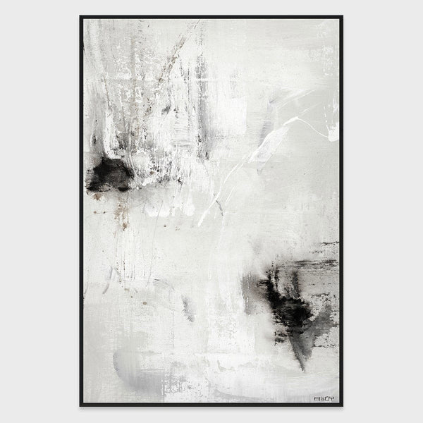 Silence I - 40" x 60" Painting Art by Buddy Whitlock - White