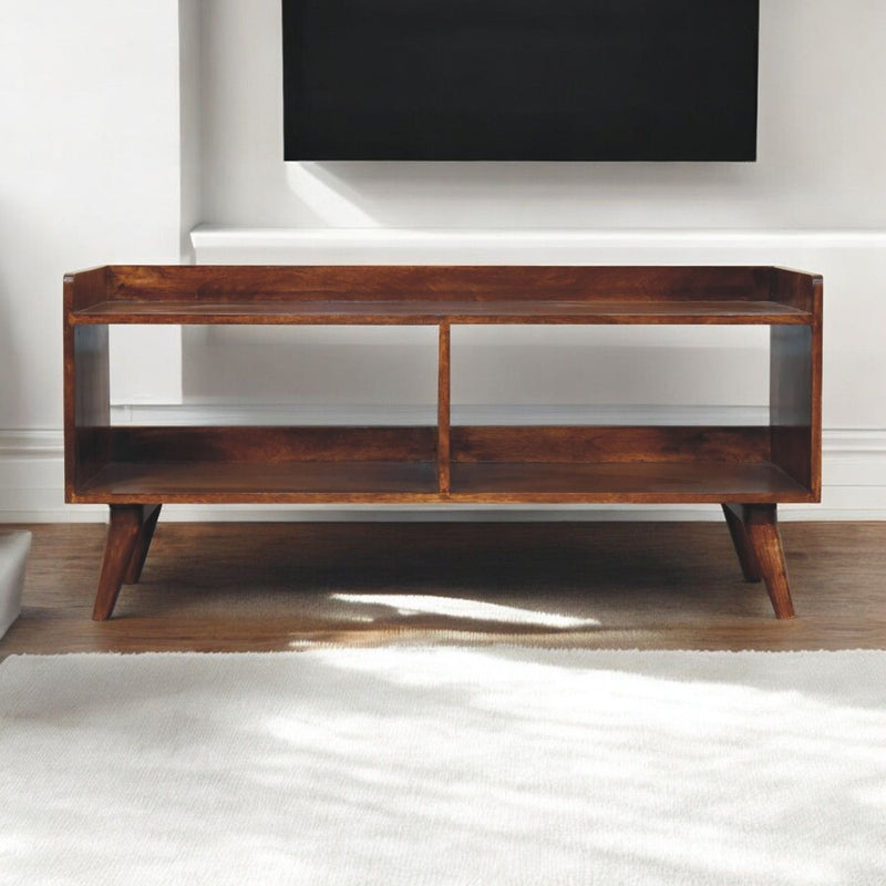 Open Top Media Unit - Brown - R&R Furniture Gallery (Fountain Valley, CA)