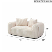 Cancun - Loveseat - White - R&R Furniture Gallery (Fountain Valley, CA)