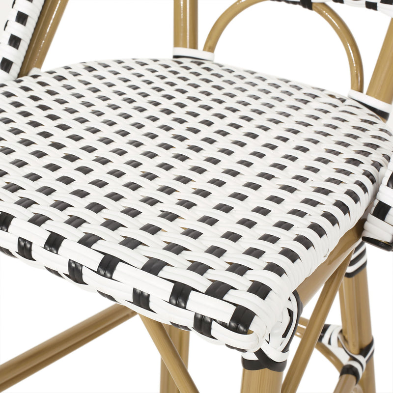 Outdoor Pe Rattan French Barstool Set - R&R Furniture Gallery (Fountain Valley, CA)