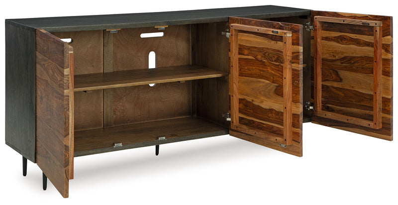 Darrey - Accent Cabinet - Natural / Brown - R&R Furniture Gallery (Fountain Valley, CA)