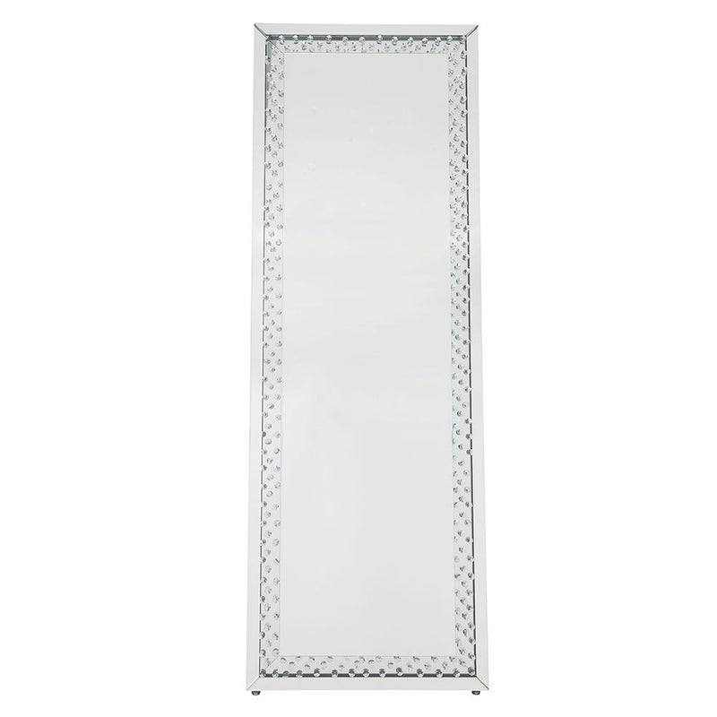 Nysa - Floor Mirror - Mirrored & Faux Crystals - R&R Furniture Gallery (Fountain Valley, CA)