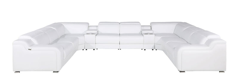 1116 - 10-Piece U-Shaped Sectional Sofa In With 4 Power Recliners & Power Headrests