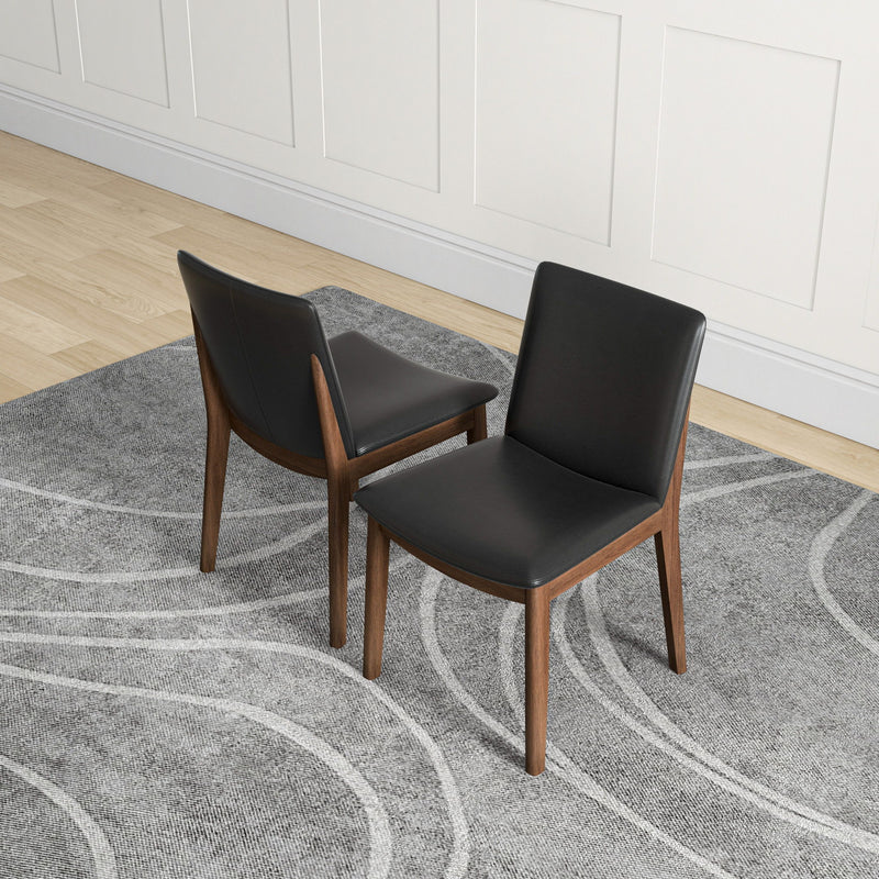 Laura - Mid-Century Modern Solid Wood Dining Chair (Set of 2) - R&R Furniture Gallery (Fountain Valley, CA)
