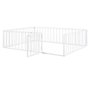 Metal Floor Bed Frame With Fence And Door - R&R Furniture Gallery (Fountain Valley, CA)