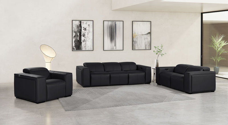 1224 - 6-Piece Modular Power Reclining Sofa, Loveseat & Chair Set In With 6 Power Recliners & Power Headrests - R&R Furniture Gallery (Fountain Valley, CA)