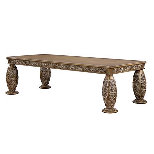 Constantine - Dining Table - Brown & Gold - R&R Furniture Gallery (Fountain Valley, CA)