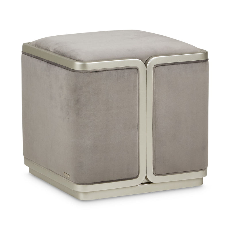 Linea - Ottoman - Gray Pearl / SilverMist - R&R Furniture Gallery (Fountain Valley, CA)