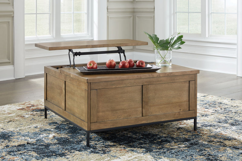 Torlanta - Lift Top Cocktail Table - Brown - R&R Furniture Gallery (Fountain Valley, CA)